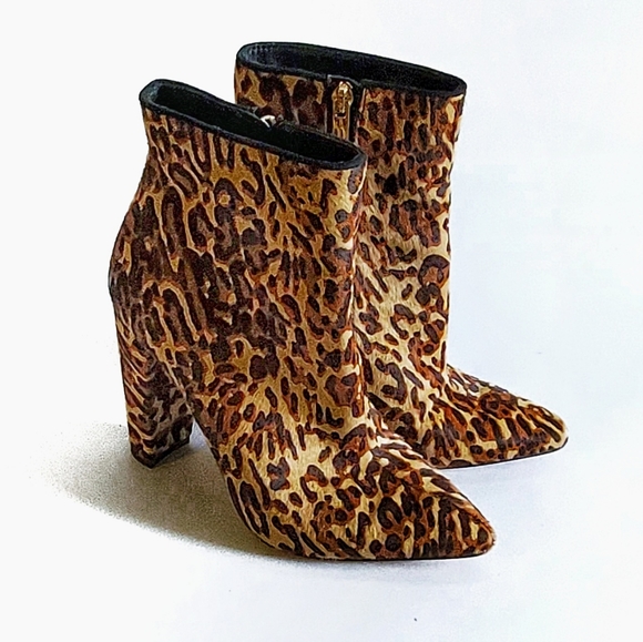 Jessica Simpson Shoes - Jessica Simpson animal print block heel booties.